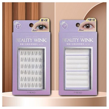 MEKO~專屬C位韓系單株睫毛(附夾子)1盒入 款式可選