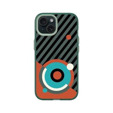 iPhone 15 Clear 憂墨綠 - NASA - Helix Nebula - Bauhaus Style