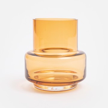 丹麥Ro Collection單色玻璃花瓶 茶 10cm