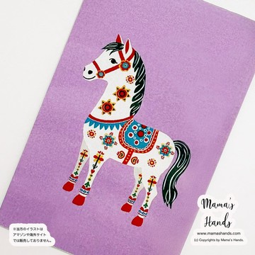 ⭐️已售出 2 件《帶來幸福的馬》☘️2026 馬年 達拉納馬 粉色 北歐風格 適用於皮夾、手機的塑膠卡