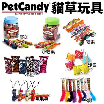 ✨貴貴嚴選✨PetCandy 貓草玩具  糖果 雪茄 沙包 抱枕 松鼠 毛毛蟲 耐磨 貓玩具 隨機出貨不挑款