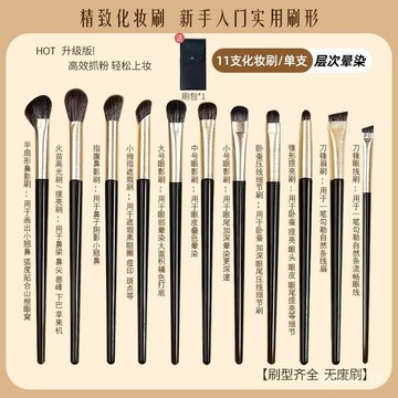 臺灣出貨✨眼影眼綫刷拉絲金化妝刷全套化妝刷2024新款化妝刷全套刷💕新品推薦