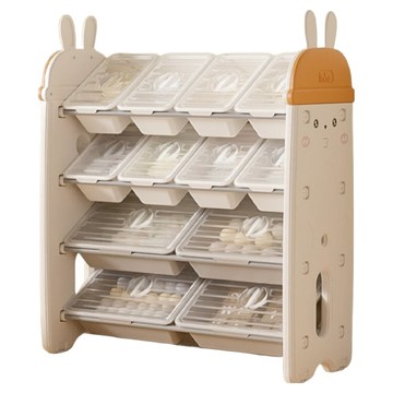 Inhe 英禾 探險兔收納架 組合8  4層  茉莉白