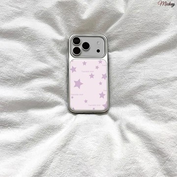 iphone新款手機殼.星星英文適用蘋果17手機殼iPhone16promax膚感15水凝殼14/13/12女