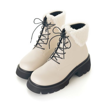 學妹好可愛羊羔毛短靴 杏 GB905BE