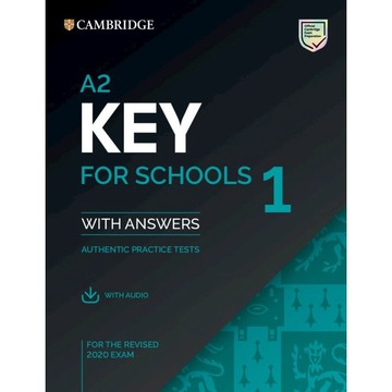 <麗文校園購>劍橋英檢官方全真考題本 A2 Key for Schools (KET) 1　9781108676595／9781108718325／9781108718332