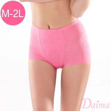 束褲 (L) 蠶絲無痕鎖邊塑褲，雙層加壓親膚底層_粉色#6752