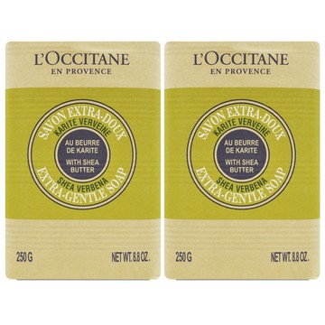 【LOCCITANE 歐舒丹】乳油木馬鞭草皂 250g*2(百貨專櫃貨)