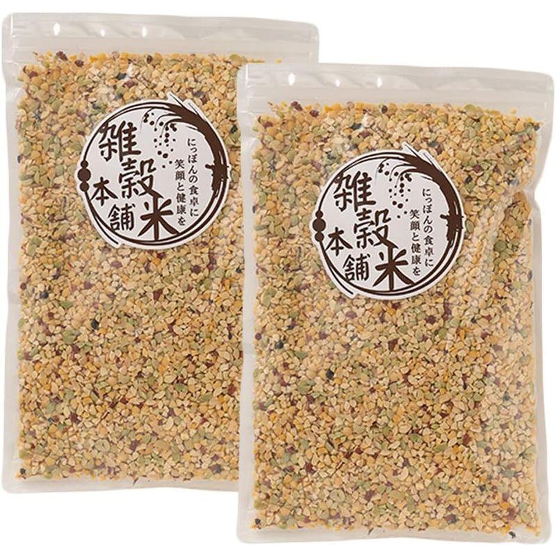 雑穀米本舗 ひきわり豆４種ブレンド(大豆 黒大豆 青大豆 小豆) 1kg(500g×2袋)