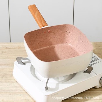 深煎鍋平底鍋不粘鍋家用方形加深電磁爐燃氣專用煎炒兩用深型加高