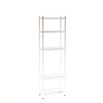 【客尊屋】小資型《粗管徑》 30X60X195Hcm 白騎士五層架