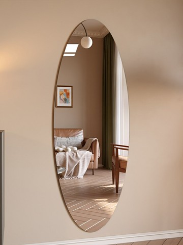 異形玄關鏡子貼墻自粘全身鏡壁掛式掛墻穿衣鏡粘貼柜門家用試衣鏡/全身鏡/試衣鏡/穿衣鏡/落地鏡/掛壁鏡/鏡子