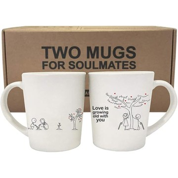 陪你到老 咖啡杯/馬克杯對杯組 | HUMAN TOUCH