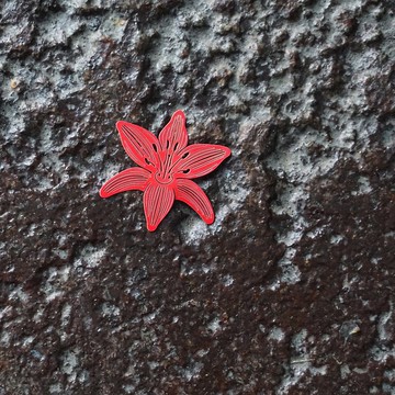 麥麥植物園-百合花 紙雕書籤 | 植物花卉 天然水果 特色文具