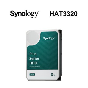 Synology 群暉科技 HAT3320 8TB 3.5吋PLUS系列 NAS專用硬碟