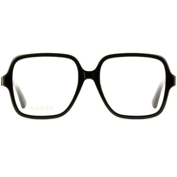 GUCCI | 經典標誌LOGO大方框眼鏡 |典範黑