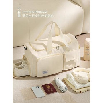 旅行包女行李袋短途輕便大容量多功能拉桿出差手提運動收納健身包