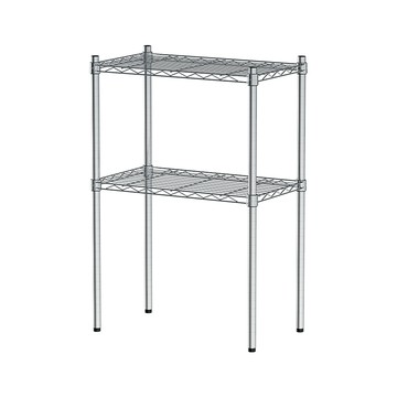 【dayneeds】輕型 60x35x90公分 二層電鍍(鎖管)波浪架