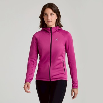 【義大利MONTURA】女 Fadis Grid 刷毛保暖連帽外套