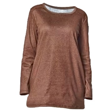 MI MI LEO 台灣製 刷毛保暖素面居家睡衣 中性版  M  深咖啡