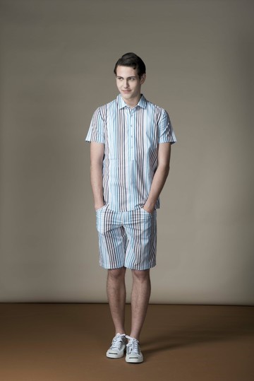 Sevenfold Gradient stripes short (Blue/Brown) 漸層條紋短褲(藍/褐)