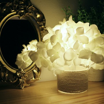 韓國 VIA K STUDIO 仿真繡球花小夜燈