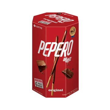 樂天PEPERO六角罐180g-巧克力