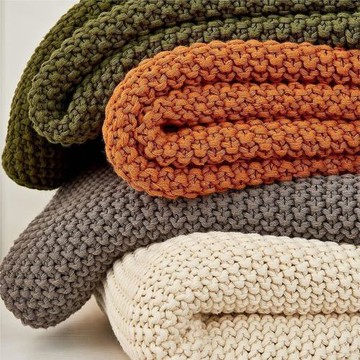 歐美風沙發毯針織毯空調毯午睡沙發蓋毯毛毯嬰兒毯露營毯子針織毯