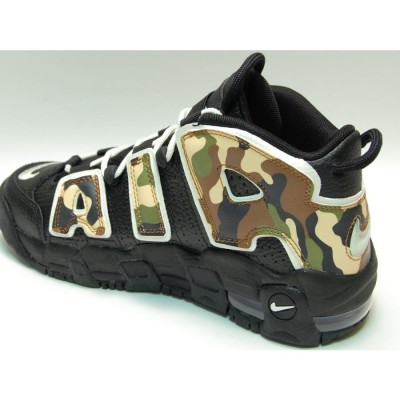 NIKE air more uptempo 96 qs gs black/sail/ltbritish tan ナイキ エア