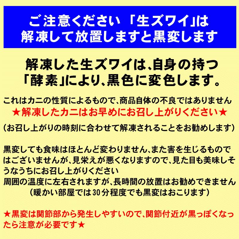 ギフト (カニ かに 蟹) カニ 生 ズワイガニ 加熱用4L~5L 約2kg(約5~6肩前後) 鍋セット 送料無料]