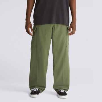 Range Cargo Baggy 軍綠色錐形彈性鬆緊帶工裝長褲