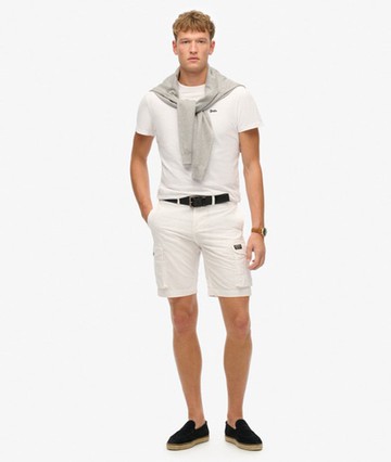 Superdry Men's Parachute Light Shorts White Size: 30