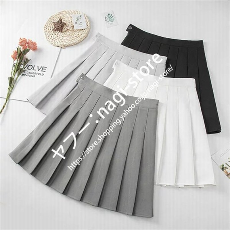プリーツスカートミニ ハイウエスト ミニスカート 膝上 レディース スクールスカート テニススカート 42cm丈 制服スカート セーラー服 チアガール Aライ Xs 3xl 通販 Lineポイント最大get Lineショッピング