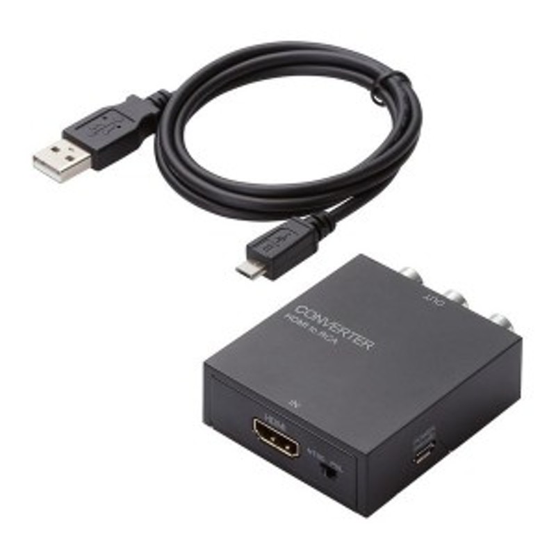 ELECOM AD-HDCV02 ダウンスキャンコンバーター HDMI‐RCA HDMI1.4 通販 LINEポイント最大1.0%GET  LINEショッピング
