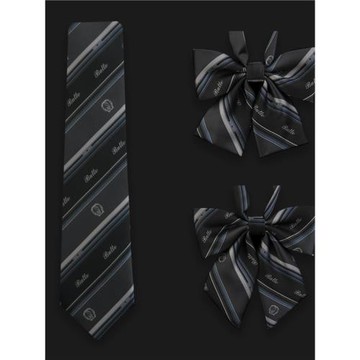 孤山 領帶心臟地震原創設計女jk領結制服手打免打dk黑色正裝學生