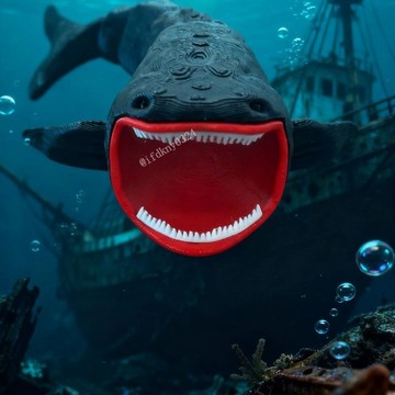 台灣出貨 深海海怪布魯手辦玩偶 深海巨獸手辦 格蘭瑪雅3d打印擺件 最恐怖玩具山海經兒童擺件 禮物 兒童禮物