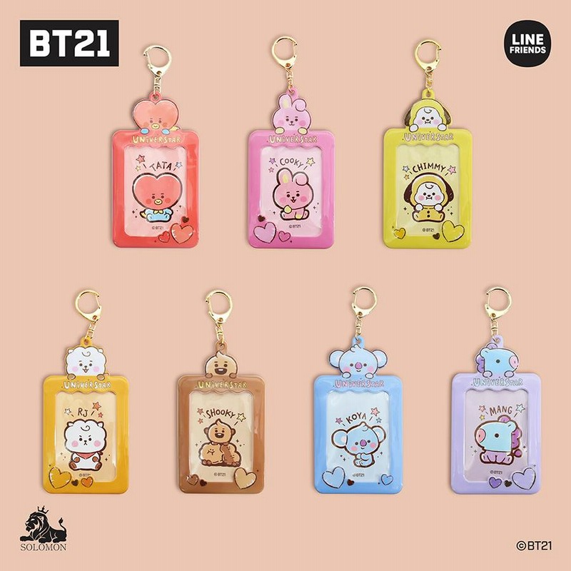 50%OFFセール ：】 ソロモン商事 BT21 FKA_フォトカードキーホルダー