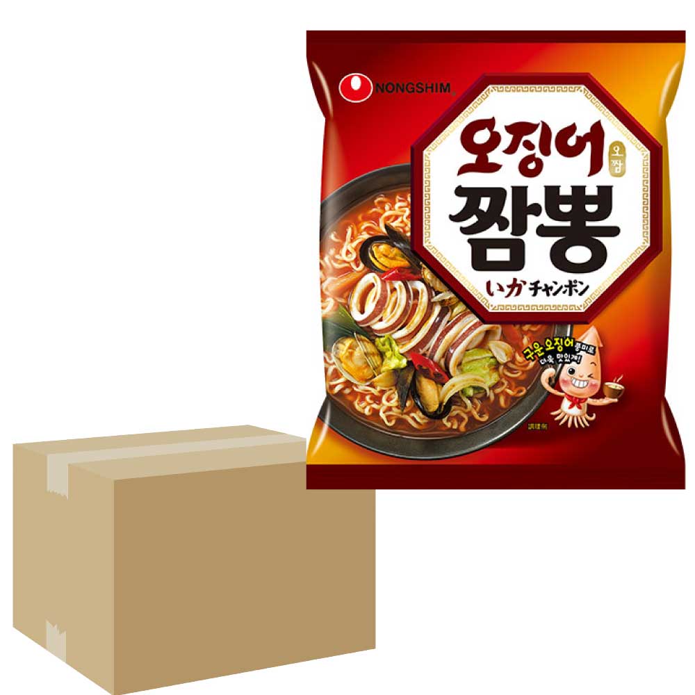 イカチャンポンオジンオチャンポン(124g)1BOX-40個　韓国ラーメン 激辛ラーメン 韓国食品 韓国食材 ラーメン キムチ 焼肉 韓国料理 韓国1番ラーメン NONGSHIM！