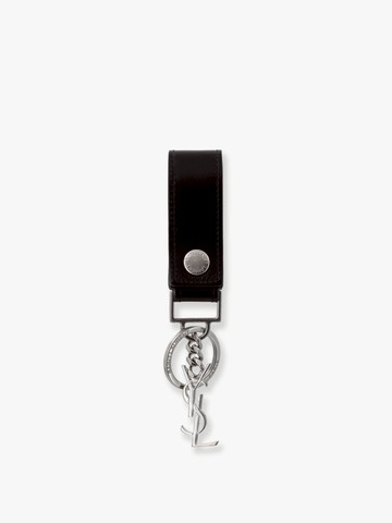 Cassandre leather key ring - SAINT LAURENT - gender_Man