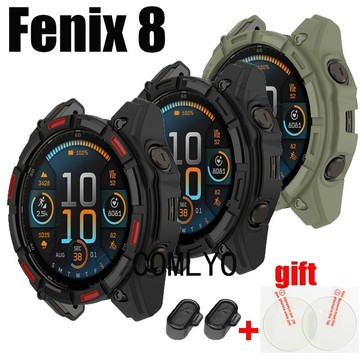 【免運】佳明Garmin Fenix 8 51MM 47MM保護殼智能手錶保護套TPU軟殼玻璃屏幕保護膜