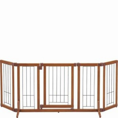 【SALE】【送料無料】木製おくだけドア付ゲート M