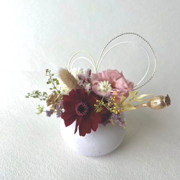 清新小盆花 永生花桌面擺設 迷你花藝設計 療癒花禮