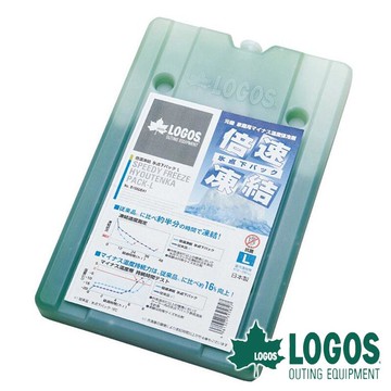 【日本LOGOS】倍速凍結超凍媒-L 約900g 冷媒 冰桶 冰磚保冷劑 保冷磚 環保冰塊 露營 野餐 81660641