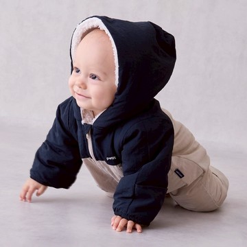 petit main 品牌旗艦店 配色拼接連身雪衣 【日本直接出貨】