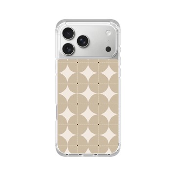 iPhone 17 Pro Max ClearX (MagSafe 兼容) 晶透白 - Pattern Play - 奶茶幾何點