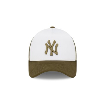 NEW ERA 男女 9FORTY AF 卡車帽 EARTHTONES WORLD SERIES 紐約洋基 白/橄欖綠 NE60428406