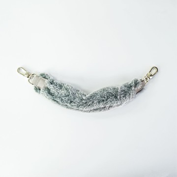 橄欖綠色毛毛手挽