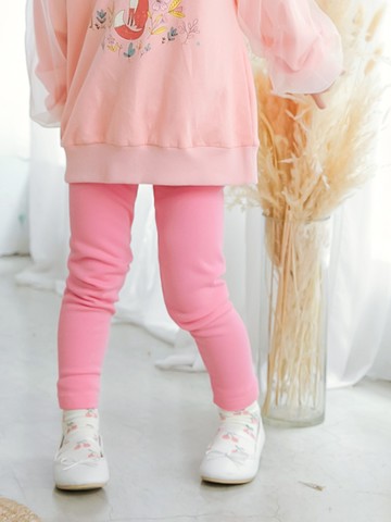 素面百搭厚磅不倒絨保暖合身內搭褲