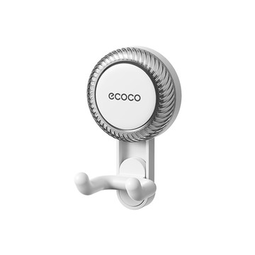 ecoco意可可 收納掛勾-雙勾款 吸盤壁掛  掛勾 無痕 掛鉤 收納勾 浴室掛勾 廚房掛勾