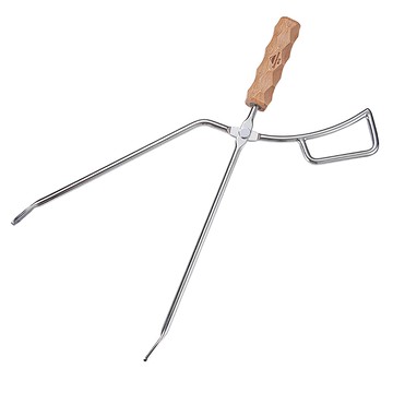 Campingmoon 柯曼 不鏽鋼炭火夾 MS-42  銀色  1個